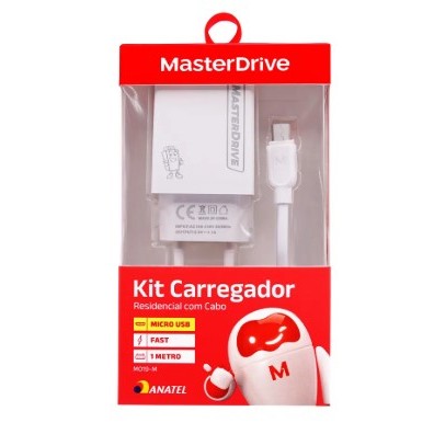 KIT Carregador M019-M MasterDrive Tipo-C 5v 2.1A (USB)