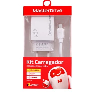 KIT Carregador M019-M MasterDrive Tipo-C 5v 2.1A