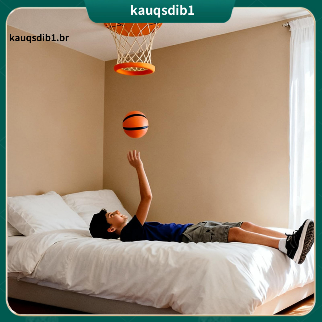Indoor Basketball Hoop Ceiling 1/2 Sets Mount Mini with Balls – Hanging Game for Kids Stress for Home