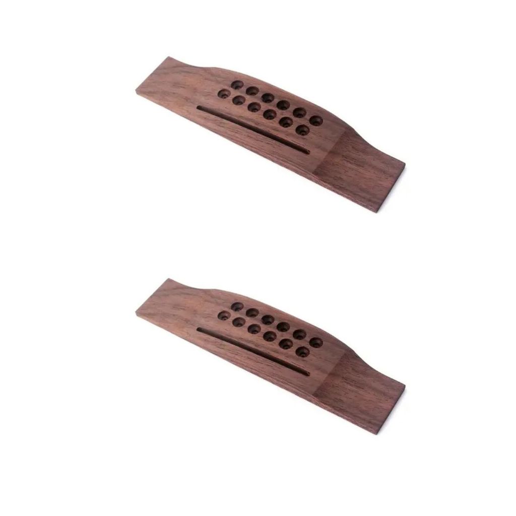 Kit  2 Cavalete Rosewood Violão Aço 12 Cordas 16,5cm