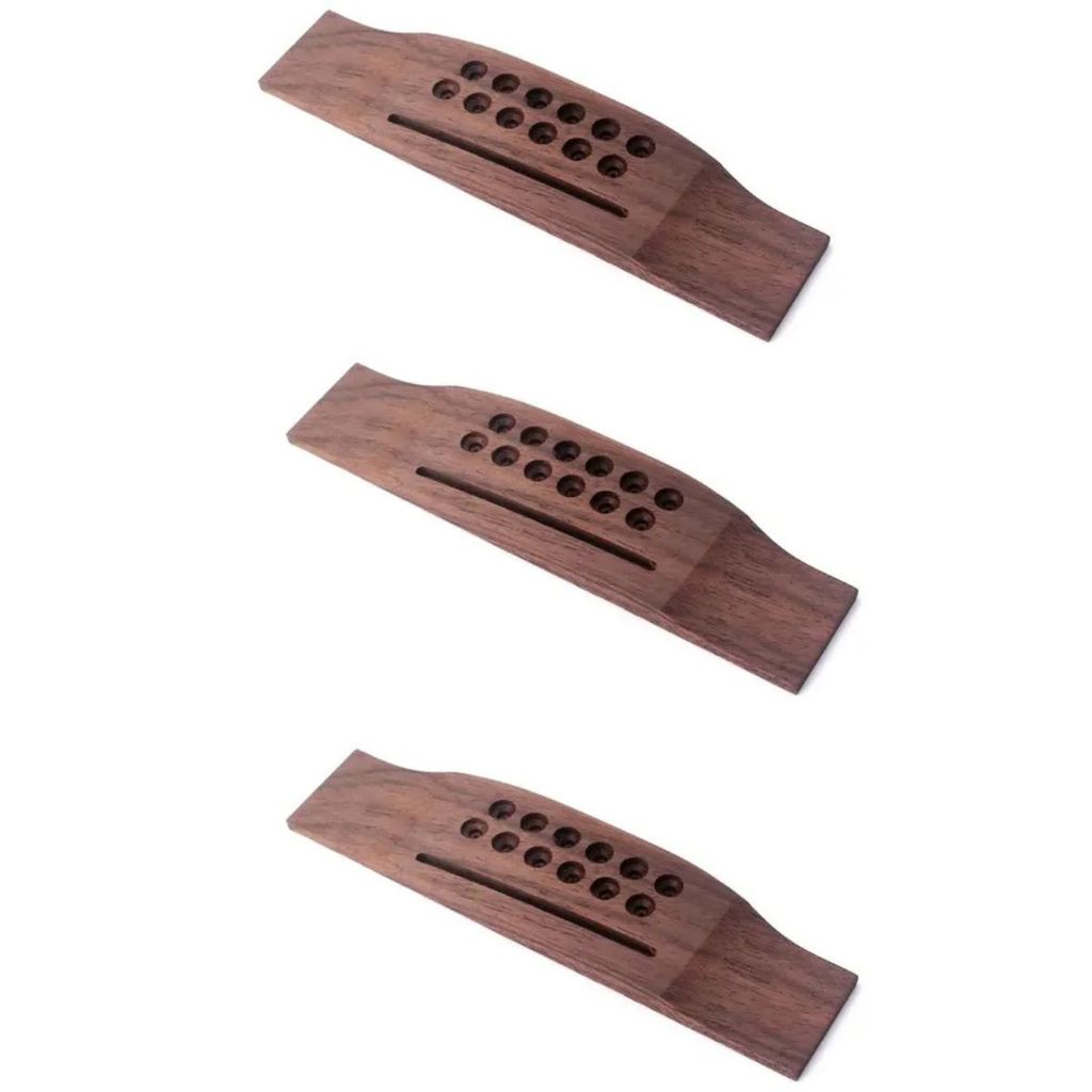 Kit  3 Cavalete Rosewood Violão Aço 12 Cordas
