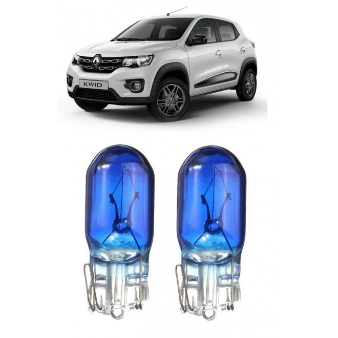 Par Lampada Pingo T10 Super Branca Kwid Farol Teto Placa 5w