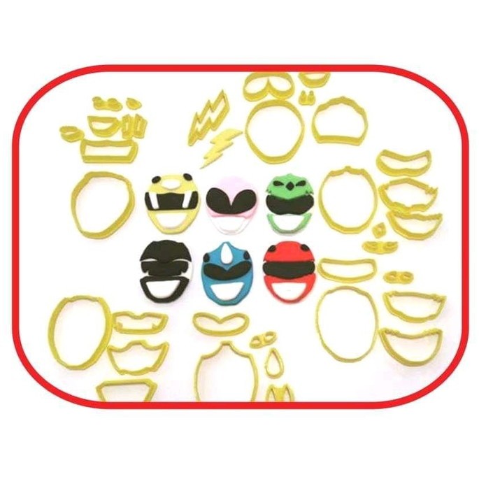 Cortador Power Rangers 5 cm