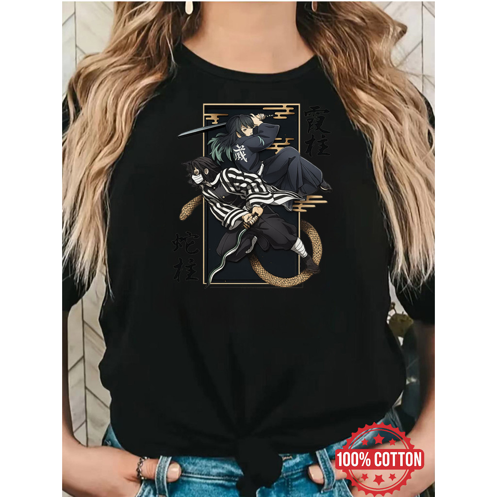 Camiseta Masculina Casual Oversized 100% Algodão Com Estampa 