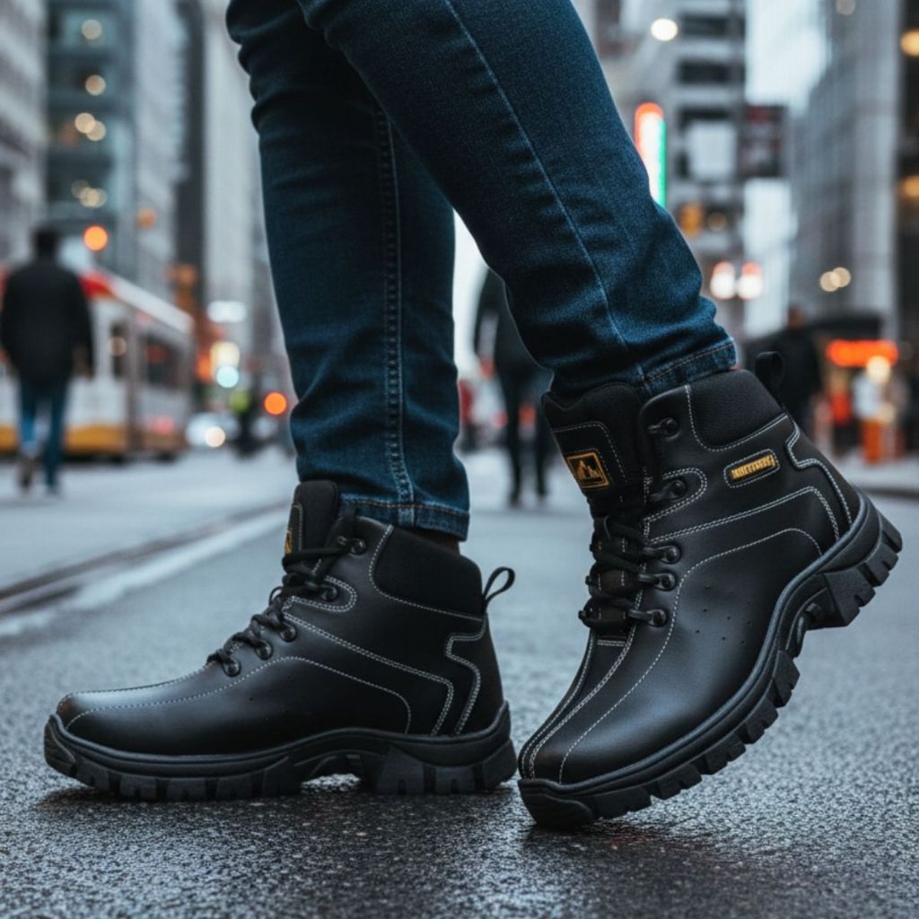 Bota no Modelo Cater-pillar Masculina Mega Oferta