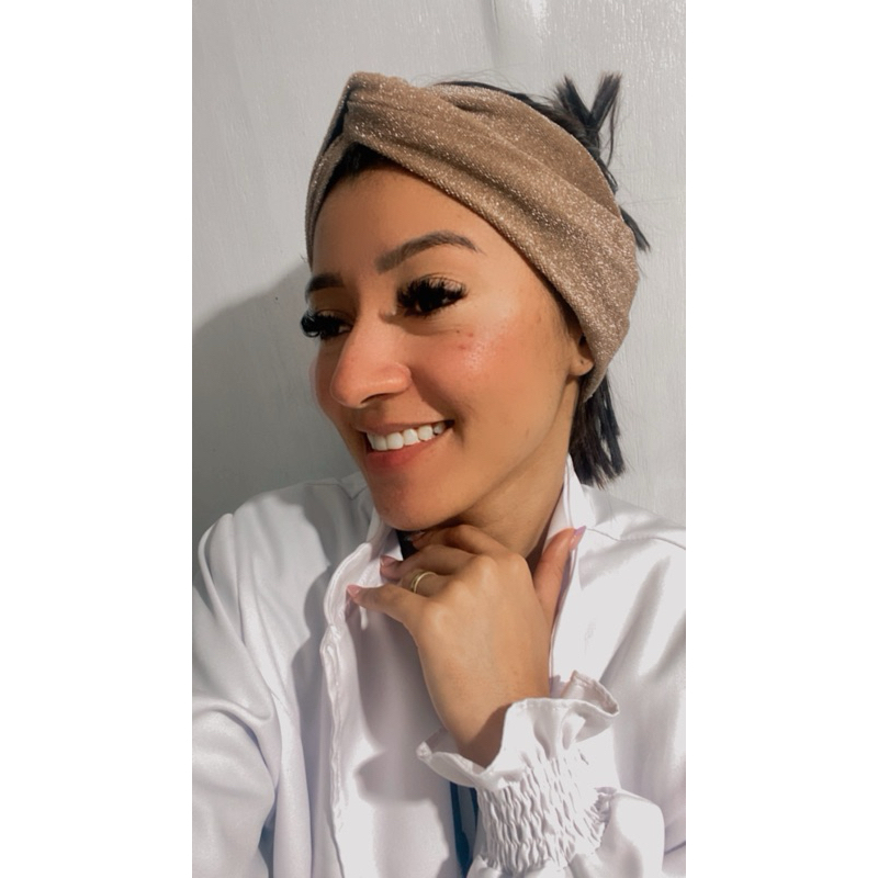 faixa de cabelo com brilho cores diaponiveis Pink e preto