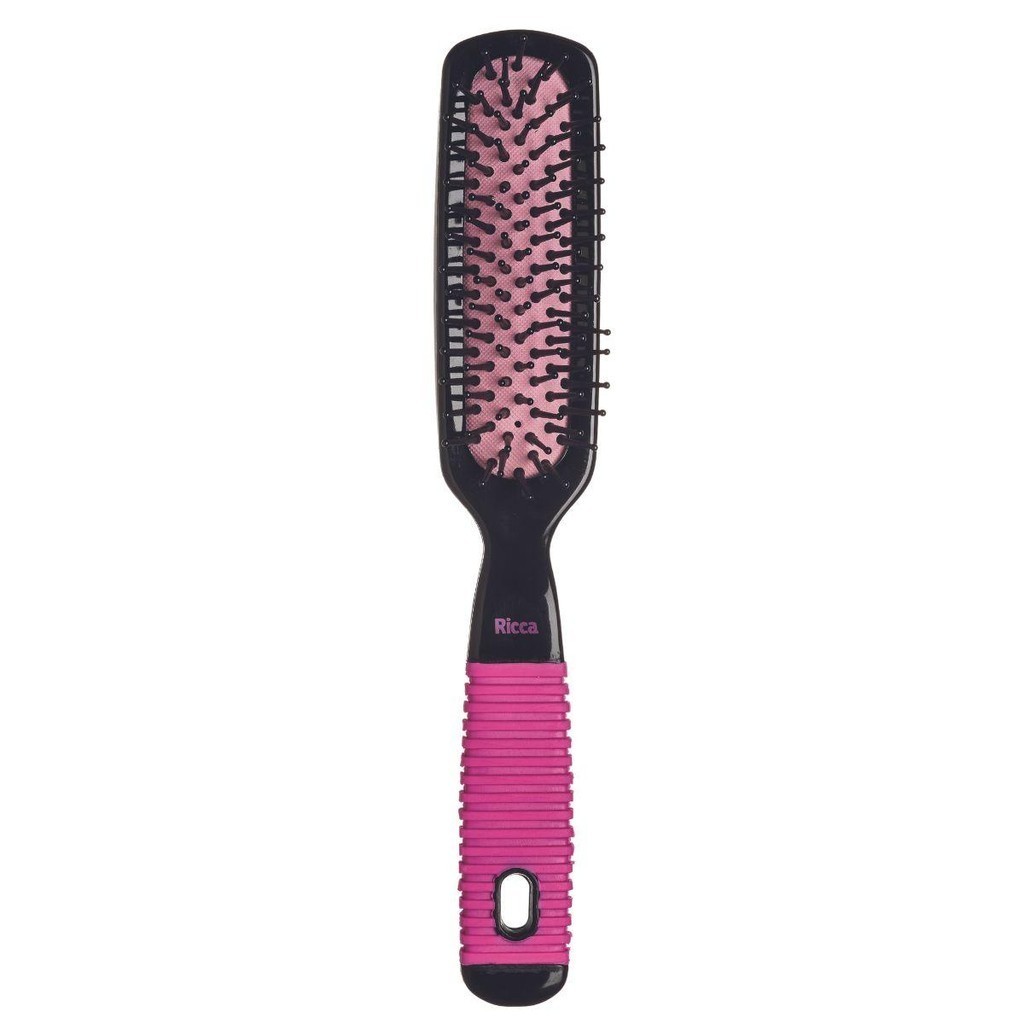 ESCOVA RETA RICCA BLACK & PINK CÓD.2410