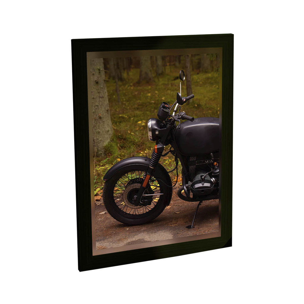 Quadro Decorativo Foto Moto Custom Motoqueiro Decoração Poster