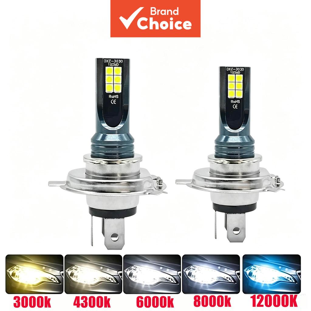 LED 2 Pçs 12000LM Farol Nevoeiro Lâmpadas H4 H7 H11 H9 H1 9005 12V-24V Peças De Iluminação Automática