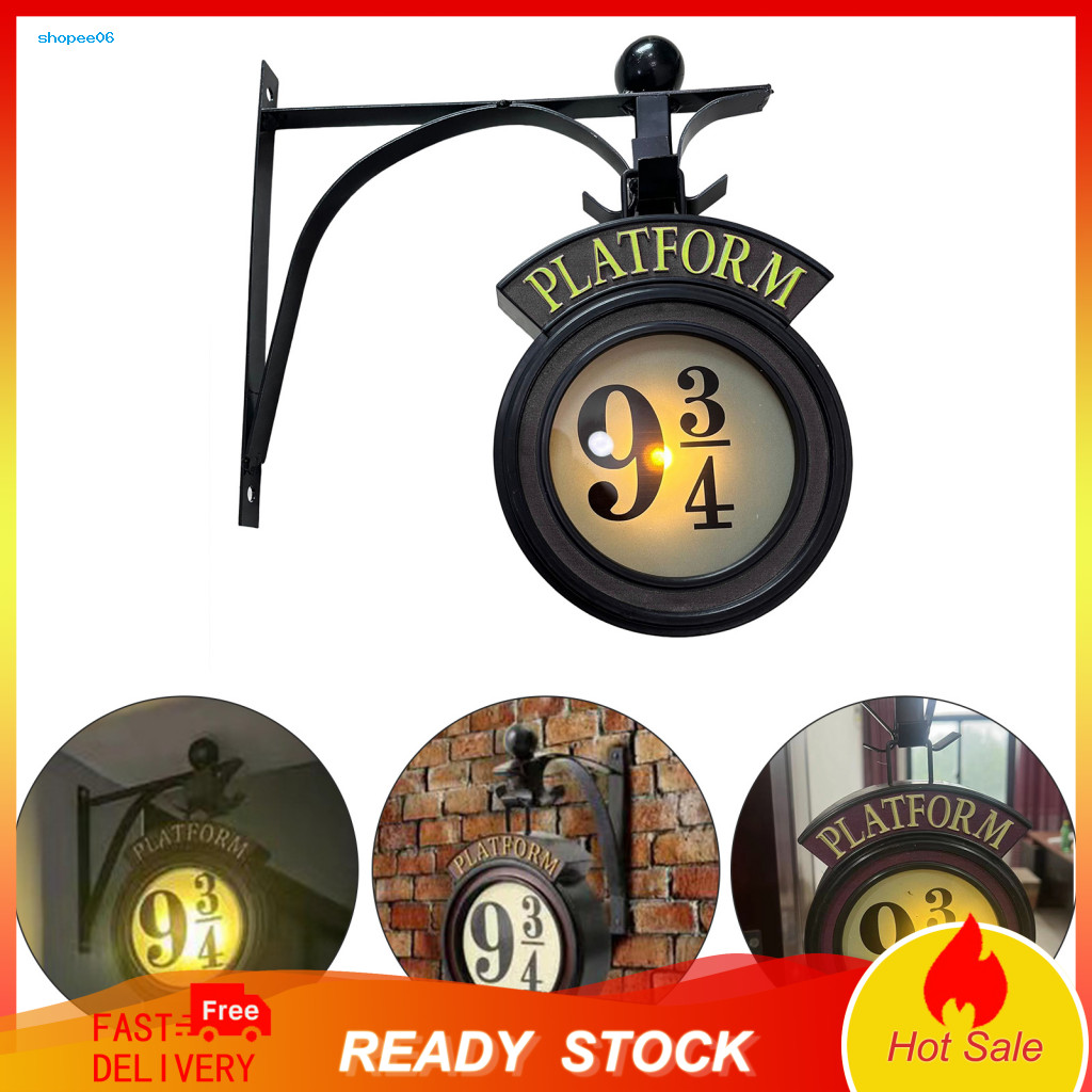 Wall Lamp 3d Light Magical 9 3/4 Hanging Night – Glowing Harry Potter Film Lover’s Decor Party Decoration Perfect Gi