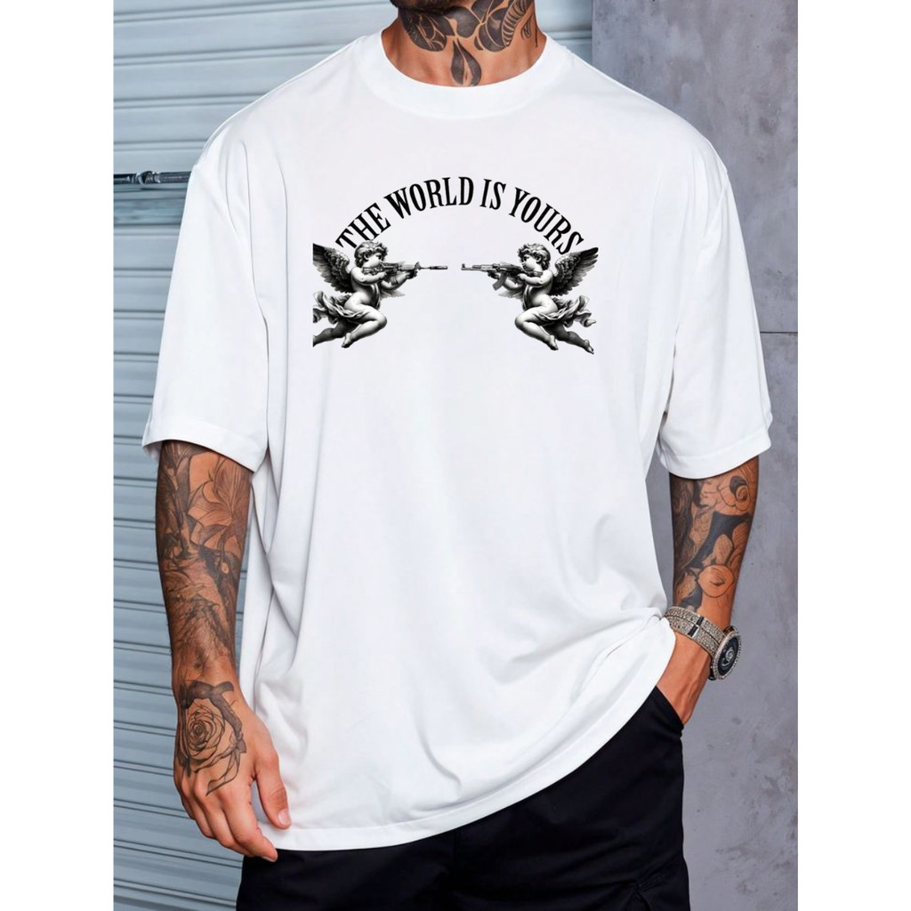 Camiseta Camisa The World Is Yours Anjos Streetwear
