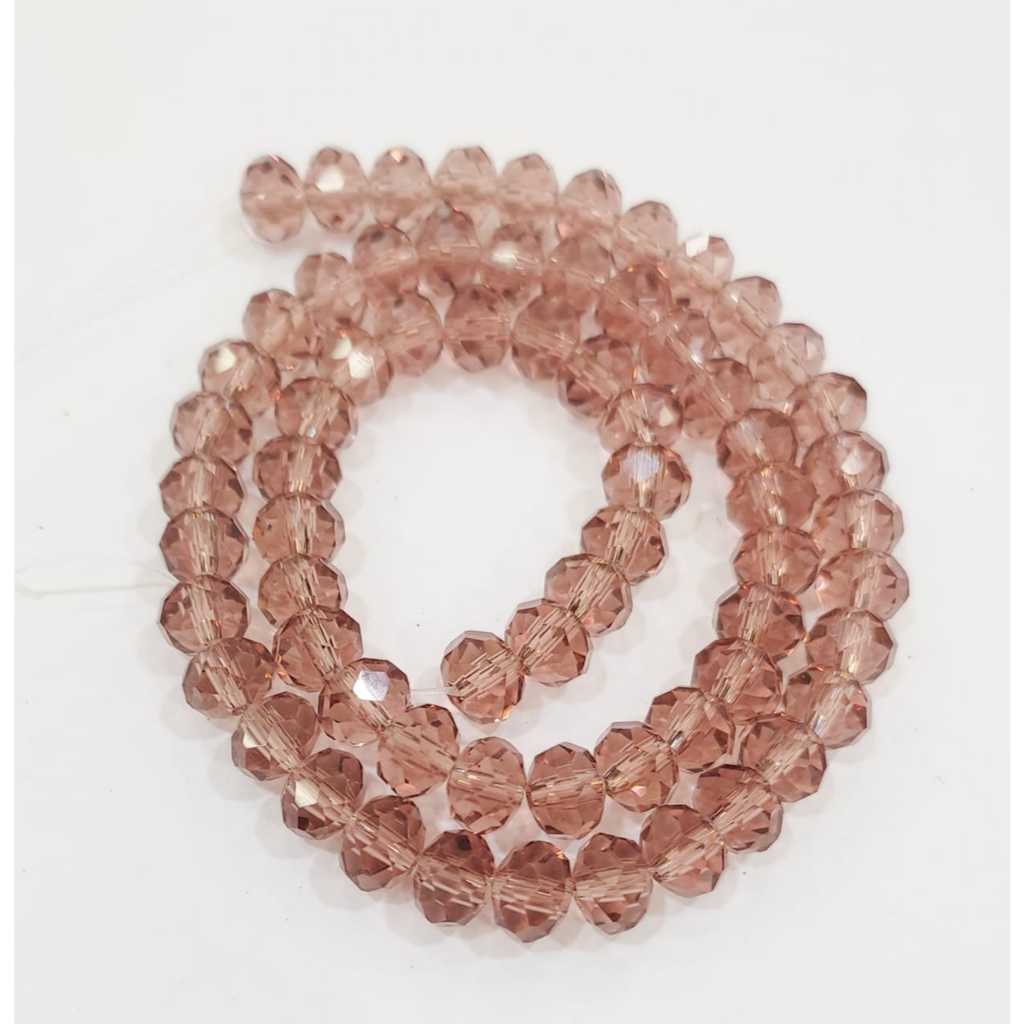 Fio de Cristal Light Ametista 4mm a 12mm Flat Facetado Vidro Bijuterias Pulseiras Colares Contas