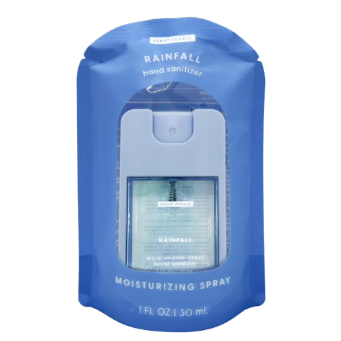 Spray Desinfetante para Mãos Hidratante 30ml Importado Scent Theory Rainfall