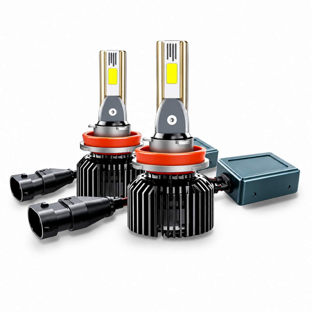 Par Lâmpadas Led Automotiva H7 Power Light Roadstar 6000k 60W 12000 Lumens
