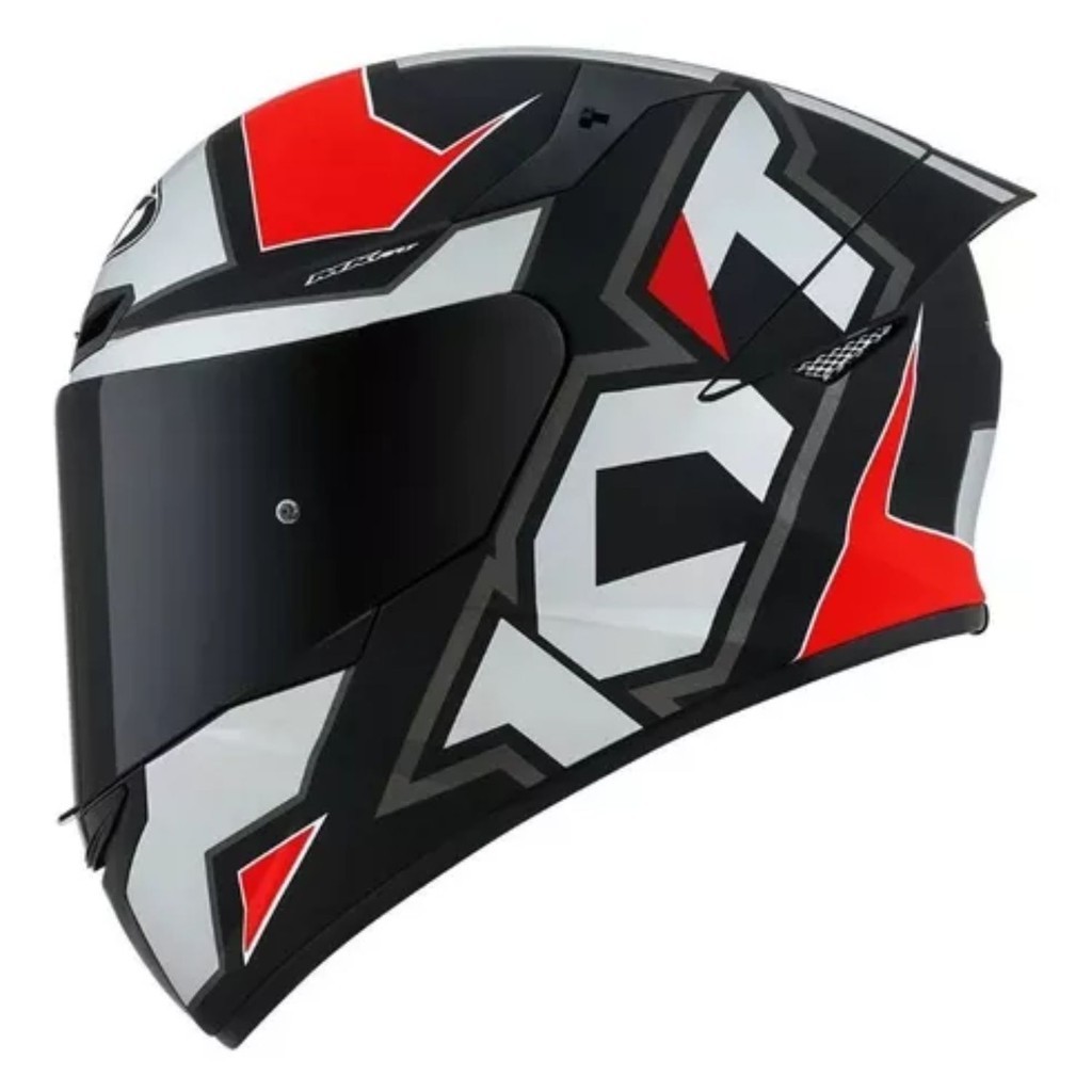 CAPACETE KYT TT COURSE ELECTRON PRETO VERMELHO