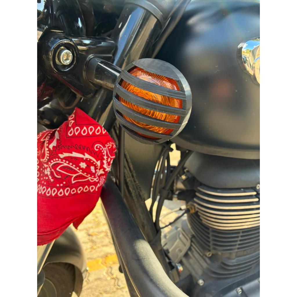Protetor grade de Seta Custom Royal Enfield / Meteor ,Hunter, Classic ( exceto as de led ) / Super Meteor 650