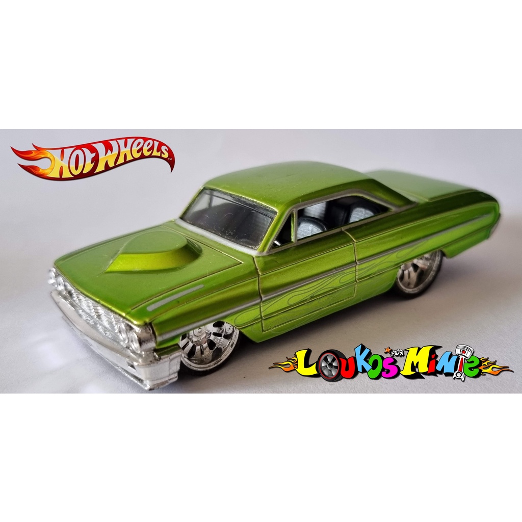 Hot Wheels ´64 Ford Galaxie 500 Custom Classics verde Loose