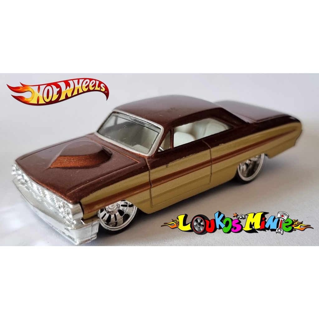Hot Wheels ´64 Ford Galaxie 500 Custom Classics marrom Loose