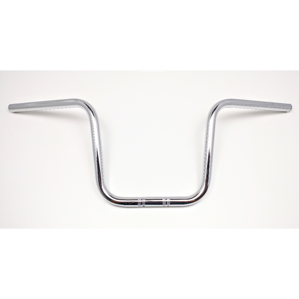 Guidão Classic 350 500 Cromado Polido 25 Cm Custom Com Peso Rosca