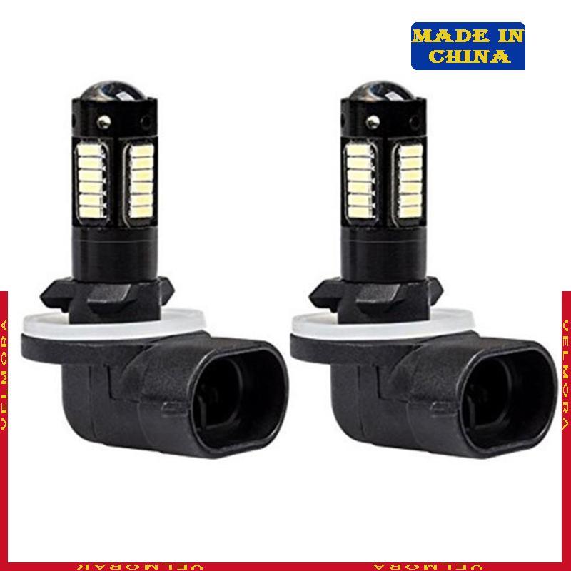 VEl 2 Peças 6500K Lâmpadas DRL Brancas 30SMD 4014 881 880 H27 Substituição LED Para Luzes Neblina Do Carro Energia
