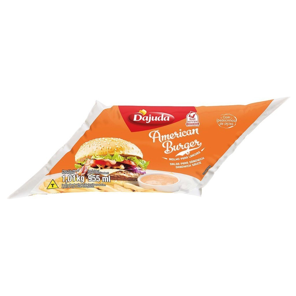 Molho Especial Americano American Burger Para Sanduíches Frango Molhos Lanches Saladas 1,01 Kg