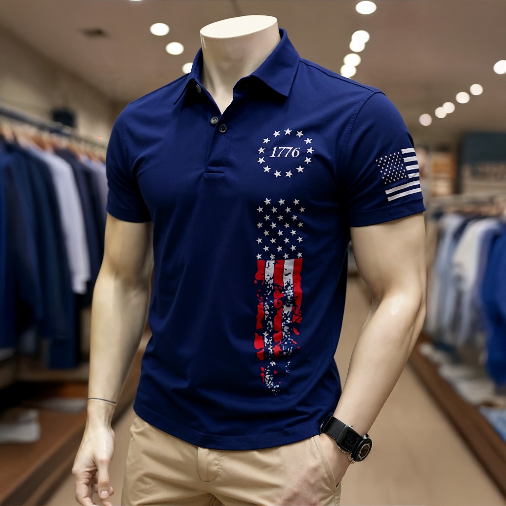 Camisa Polo American 1776 Piquet Manfinity Wear