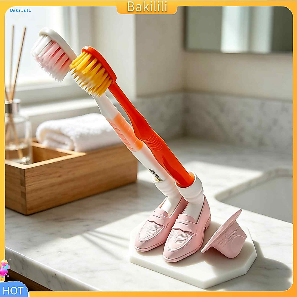 { Bakilili } Rack De Armazenamento De Escova De Dentes Fun Music Lover Suporte Com Deslizamento Espacial Impresso Em 3d