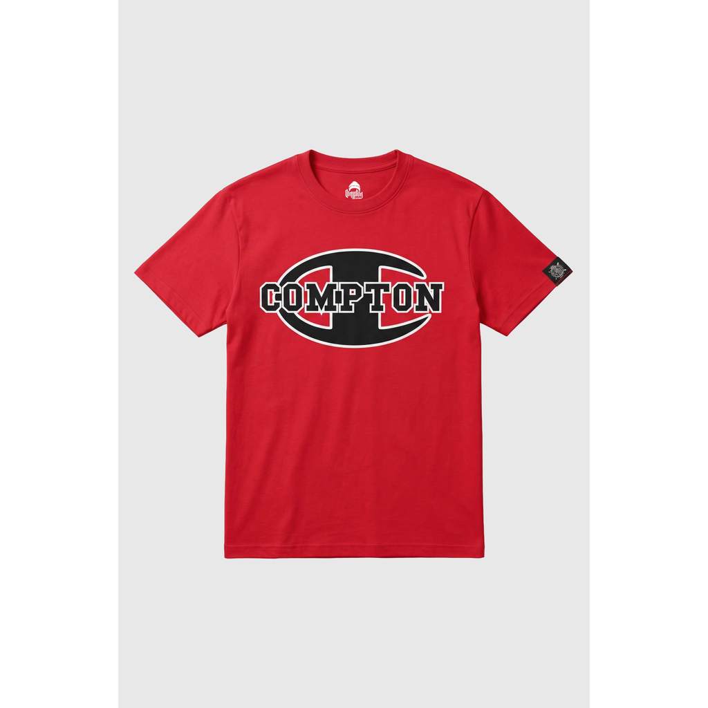Camiseta Compton Manga Curta Sign Tag Vermelha