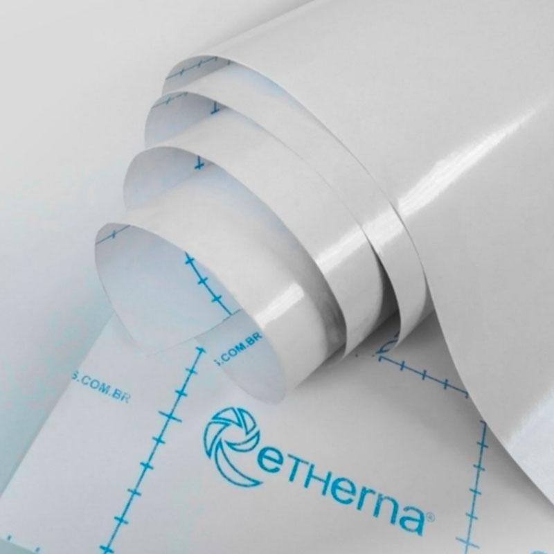 Vinil Adesivo Eternity Sign Color - Branco Brilho 1m