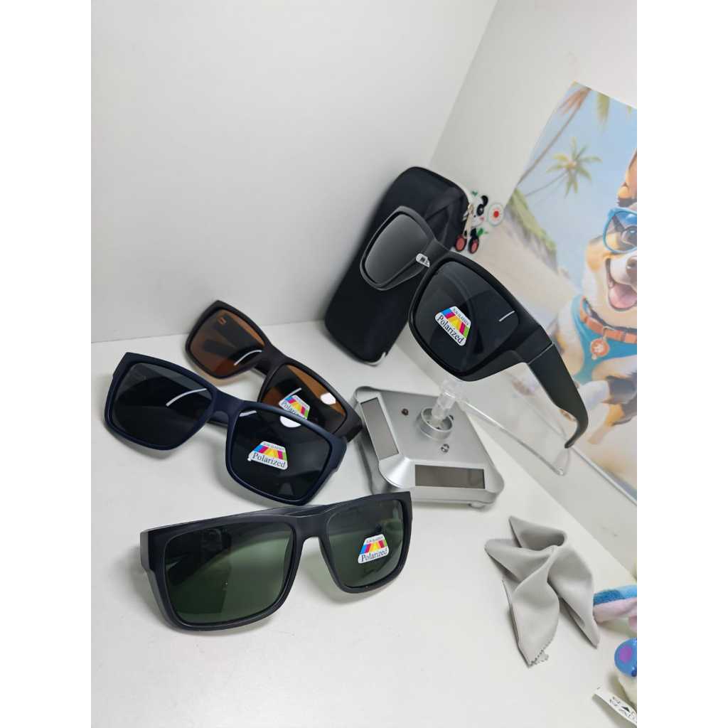 Óculos De Sol Polarizados De Luxo Fashion Square Masculinos Vintage Driving Fishing Eyeglass Sport Shades UV