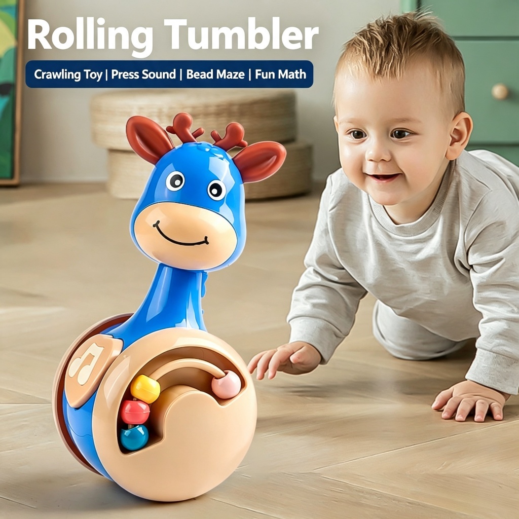 Little Deer Tumbler Crianças Educacionais Educação Infantil Brinquedos Bebê Calmante Coaxing Bebê Dos Desenhos Animados