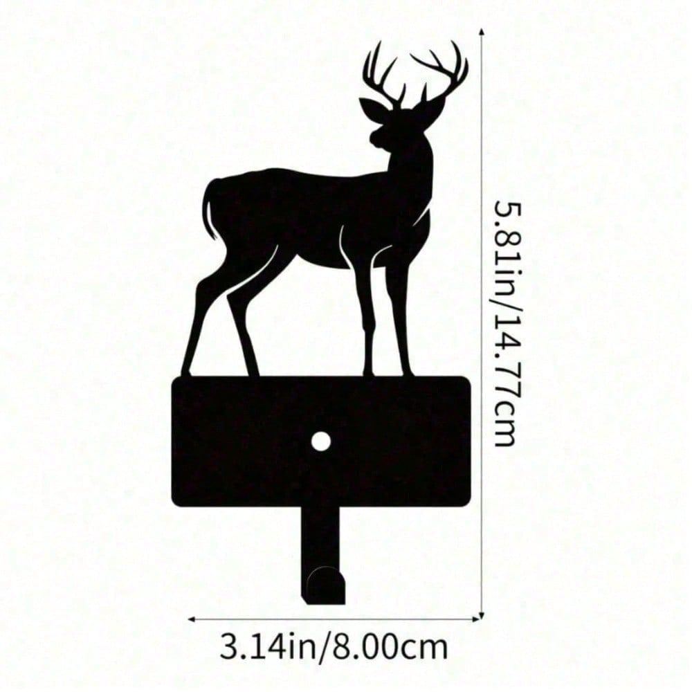 Cabide De Parede CIFbuy Deer Antler Com Ganchos , Organizador De Armazenamento Rústico Que Economiza Espaço Para Sala De