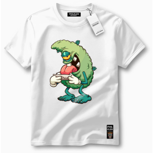 Camiseta Masculina Com Estampa Monstro Bolado Tecido Premium 100% Algodão