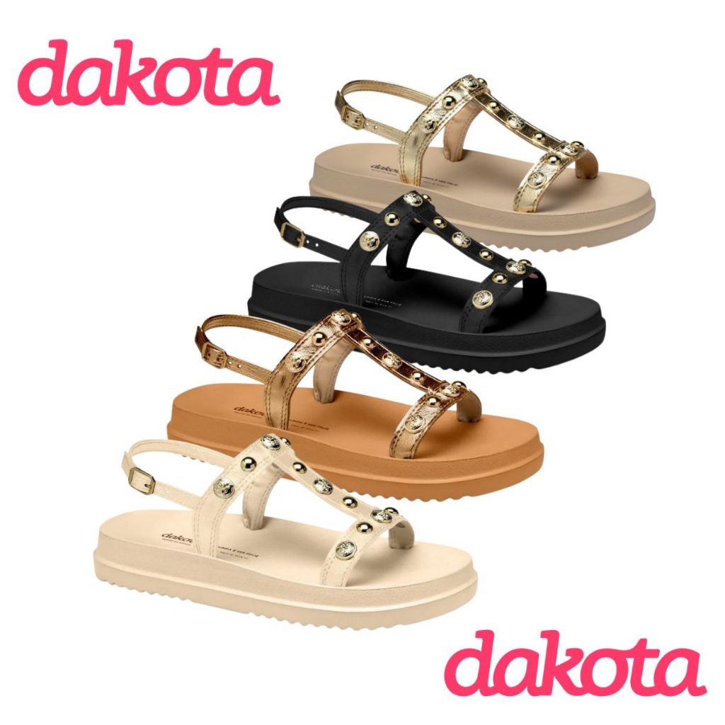 Sandalia Papete Feminina Dakota Spike Dome Ref: Y7832
