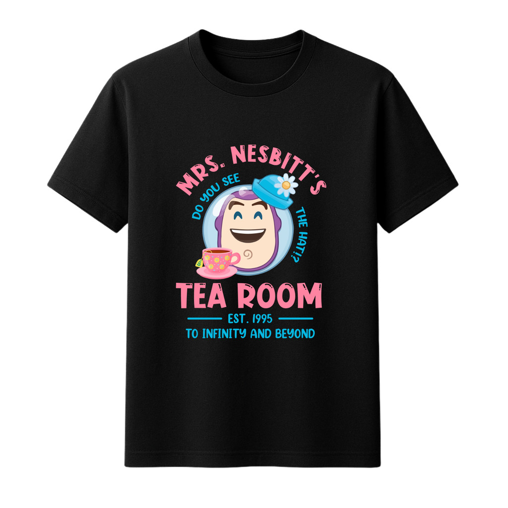 Camiseta Buzz Lightyear Estilo Tea Room Adulto Infantil 100% Algodão Premium