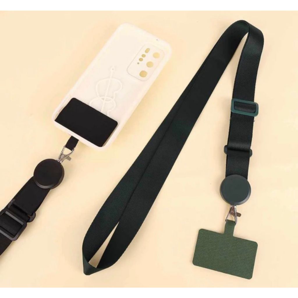 Cordão de pescoço Grosso para celular suporte de pescoço todos os modelos de celular transversal com regulador resistent
