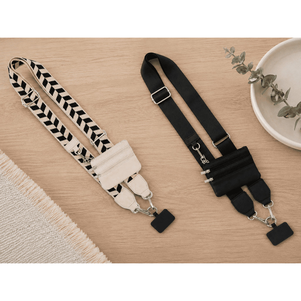 Alça de Nylon Com Bolsinha e Suporte Para Celular, Confortável e Resistente 84cm/33.07in