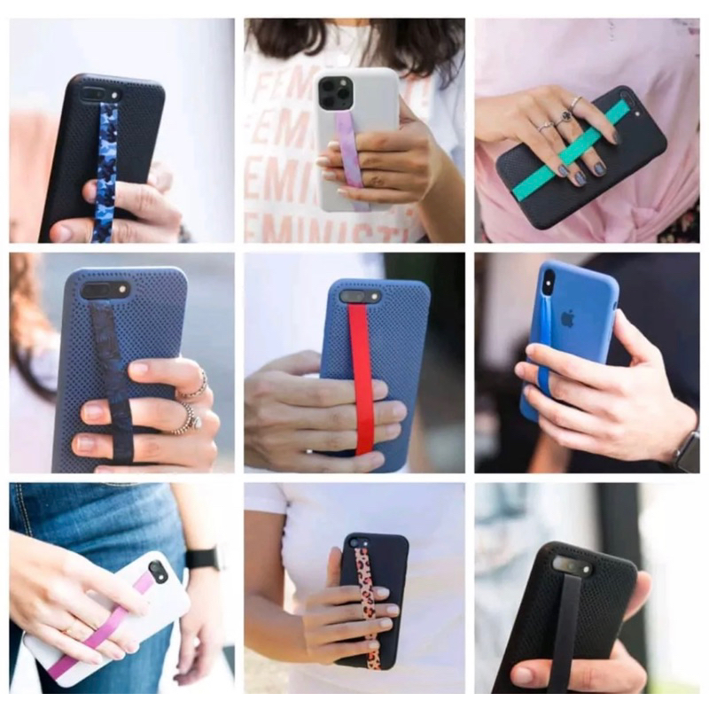 Fita pra iphone Salva Celular Silicone para capinha fone strep - Suporte Para Celular