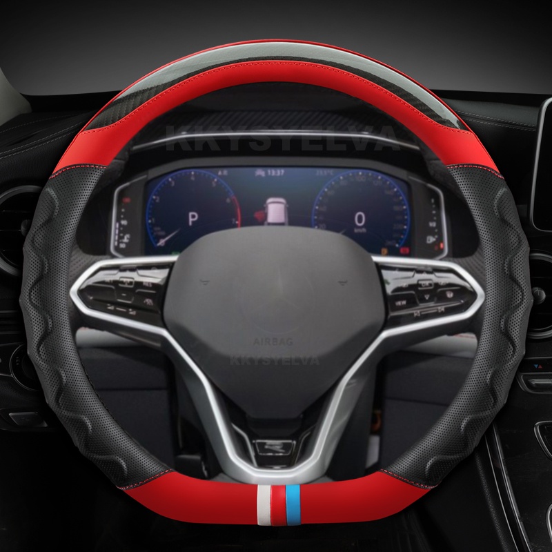 D Forma Capa De Volante Do Carro Para VW Sharan Passat Caddy Touran Tiguan 2015-2021 2022 Teramont Atlas T-Roc cross 201