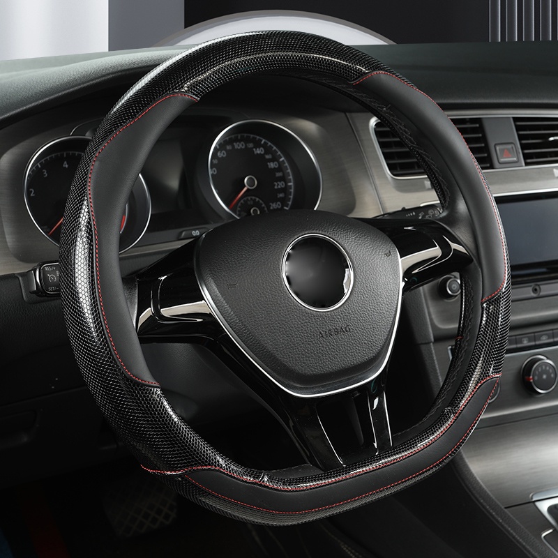 D Forma Capa De Volante Do Carro Para VW Sharan Passat Caddy Touran Tiguan 2015-2021 Teramont Atlas T-Roc cross 2017