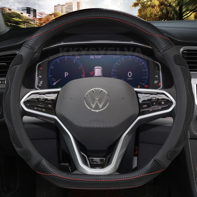 D Forma Capa De Volante Do Carro Para VW Sharan Passat Caddy Touran Tiguan 2015-2021 2022 Teramont Atlas T-Roc cross 201