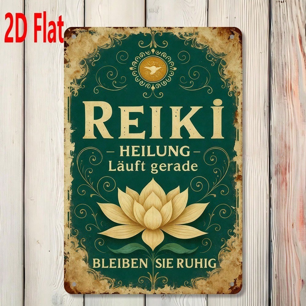 CIFbuy 2D Plano Reiki Sinal Vintage Zen Lotus Meditação Placa Decoração
