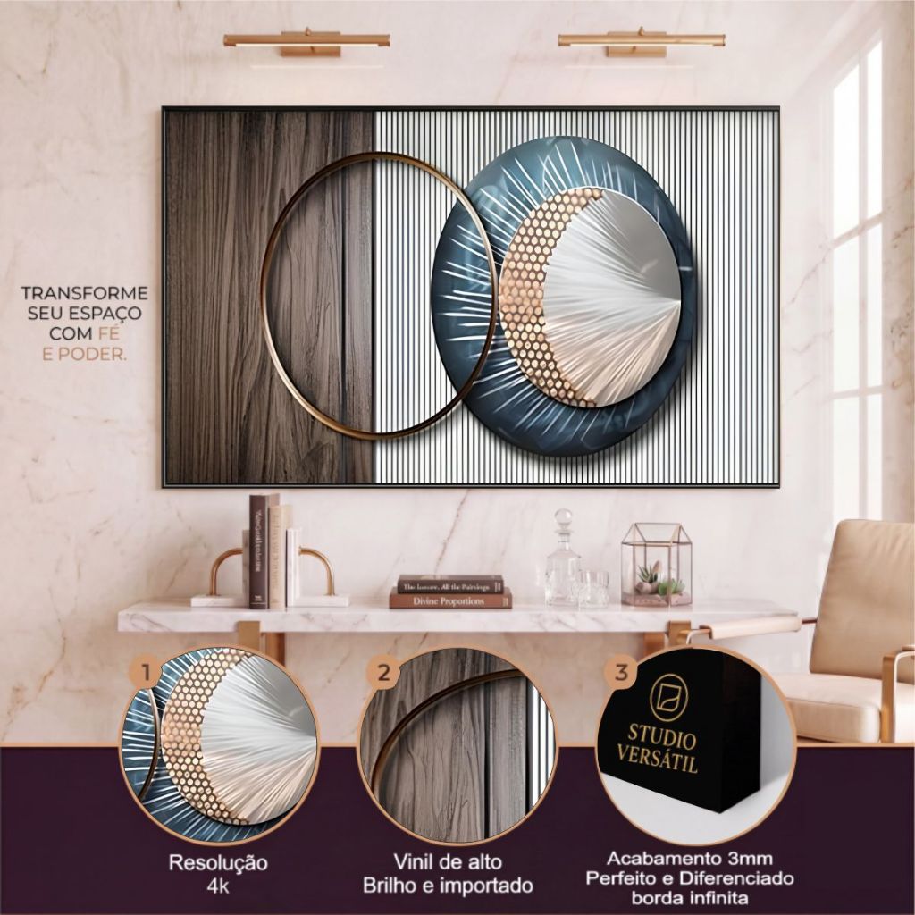 Quadro Decorativo De Luxo Pintura Estilo Nórdico Abstrato Moderno Elegante Sala Quarto