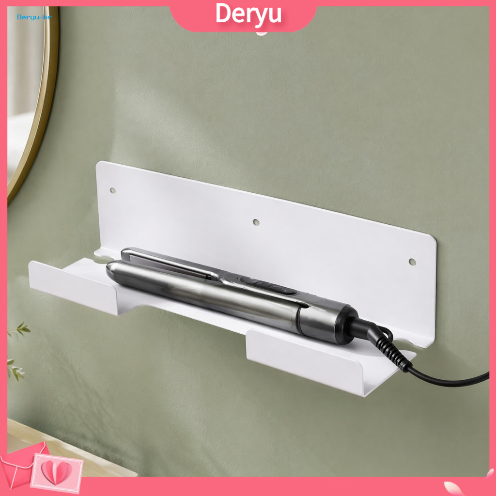 Universal Hair Dryer Stand Straightener Holder Wall Mounted Acrylic Organizer for Bathroom Vanity Curling Iron Rack for