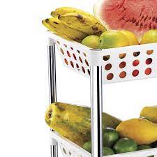 Fruteira 3 Andares Unique Arthi Branca