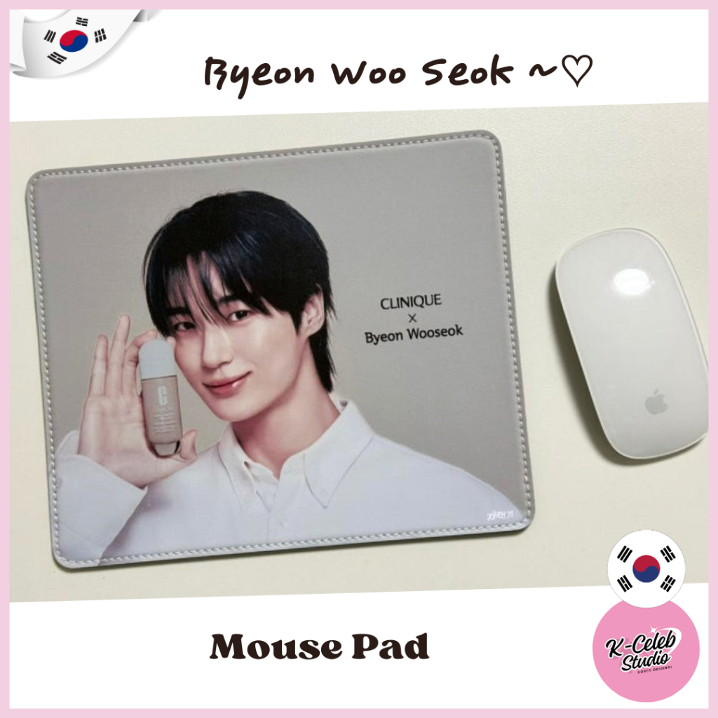 Byeon Woo Seok Mouse Pad Idol Goods Korea Photo card
