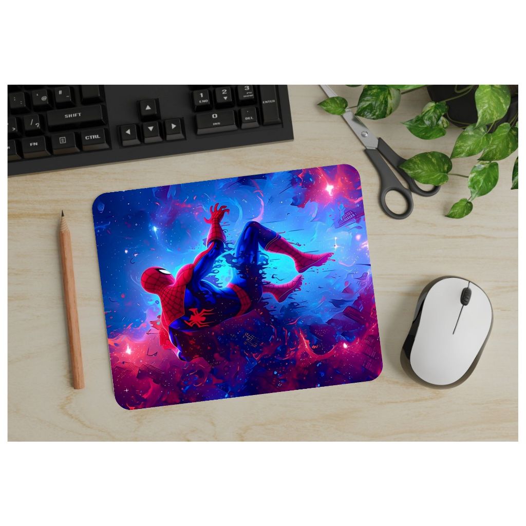 Mouse Pad Homem aranha Pop Culture 23x19cm Base Emborrachada Antiderrapante Presente Nerd