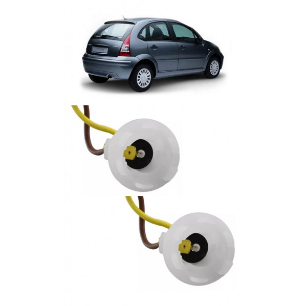 Par Soquete Lampada Lanterna Seta Ré 1 Polo C3 2003 a 2015