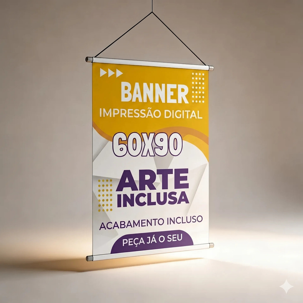 Banner Personalizado Completo Medida De 60x90cm