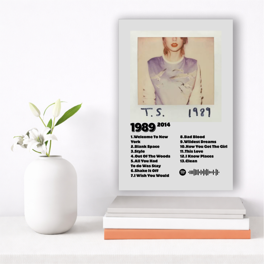 Quadro Decorativo Taylor Swift Pôster Álbum Discografia Banner Para Quarto Sala 1 Peça (Escolha)